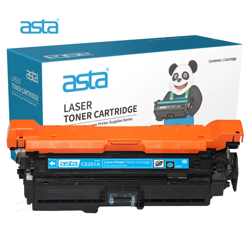 ASTA 504A CE251A Cyan Toner Cartridge (Replaces HP 504A CE251A Cyan Toner Cartridge)