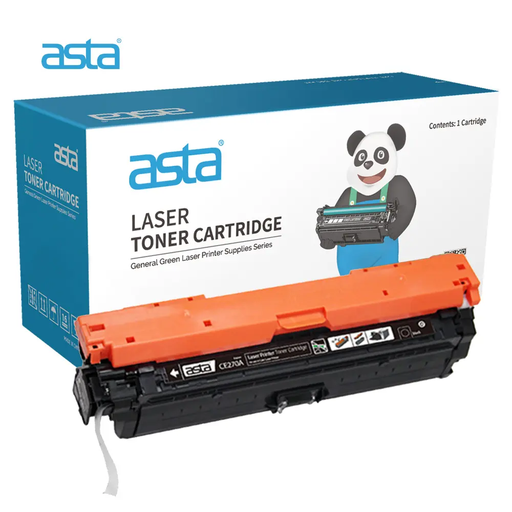 ASTA 650A CE270A Black Toner Cartridge (Replaces HP 650A CE270A Black Toner Cartridge)