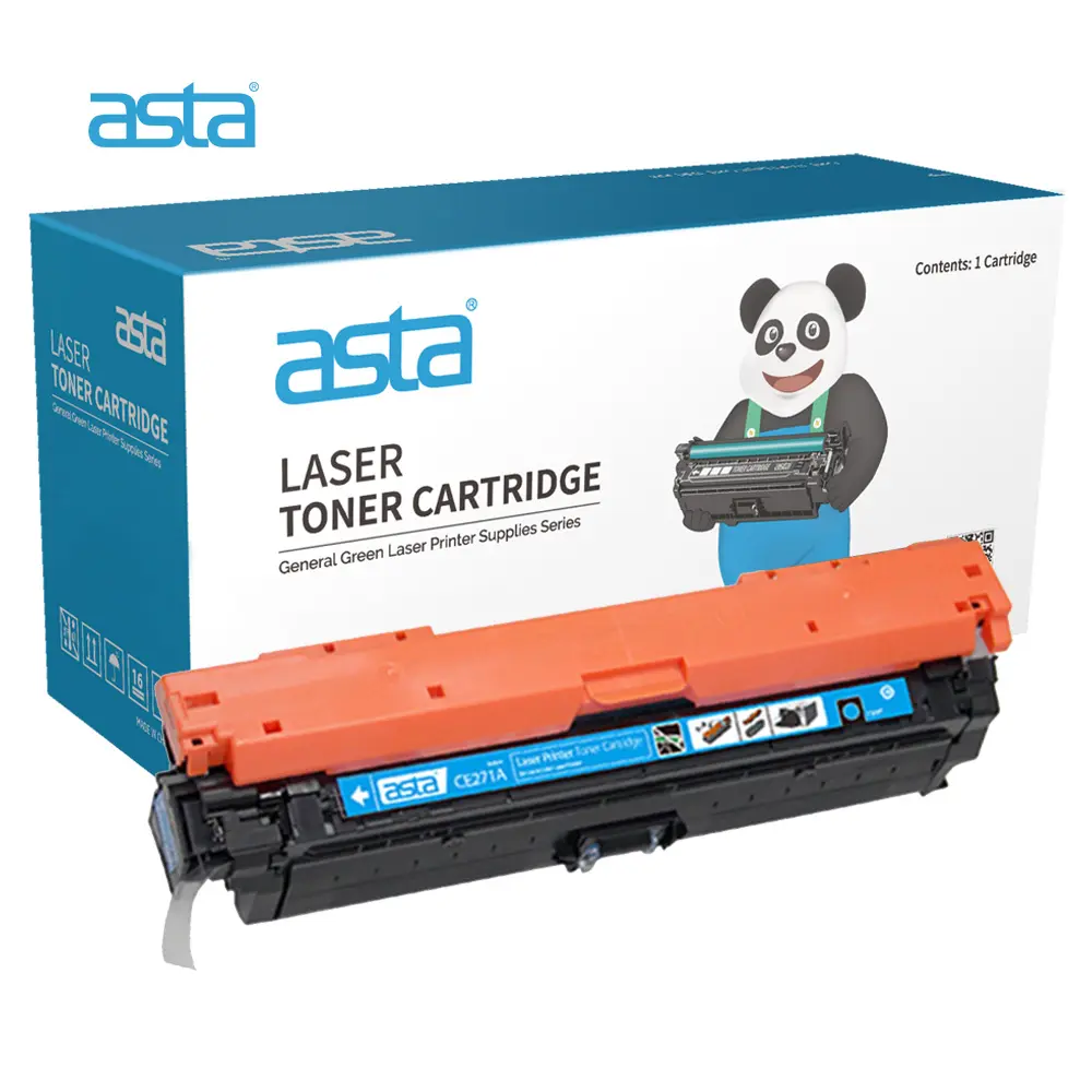ASTA 650A CE271A Cyan Toner Cartridge (Replaces HP 650A CE271A Cyan Toner Cartridge)