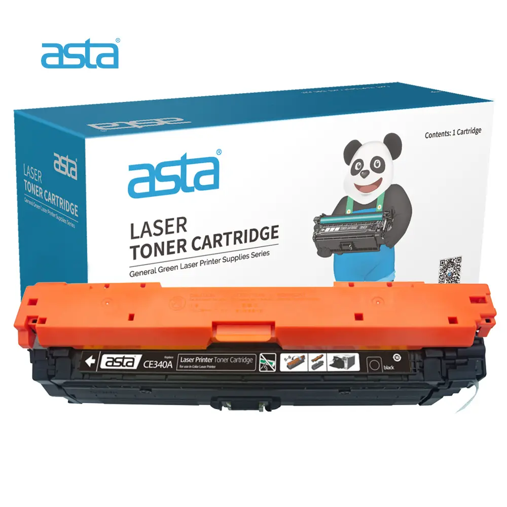 ASTA 651A CE340A Black Toner Cartridge (Replaces HP 651A CE340A Black Toner Cartridge)