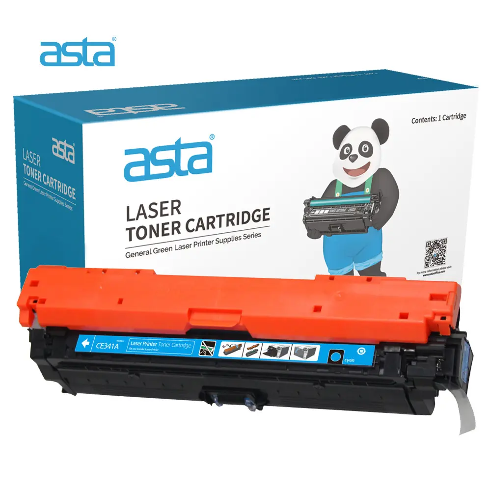 ASTA 651A CE341A Cyan Toner Cartridge (Replaces HP 651A CE341A Cyan Toner Cartridge)