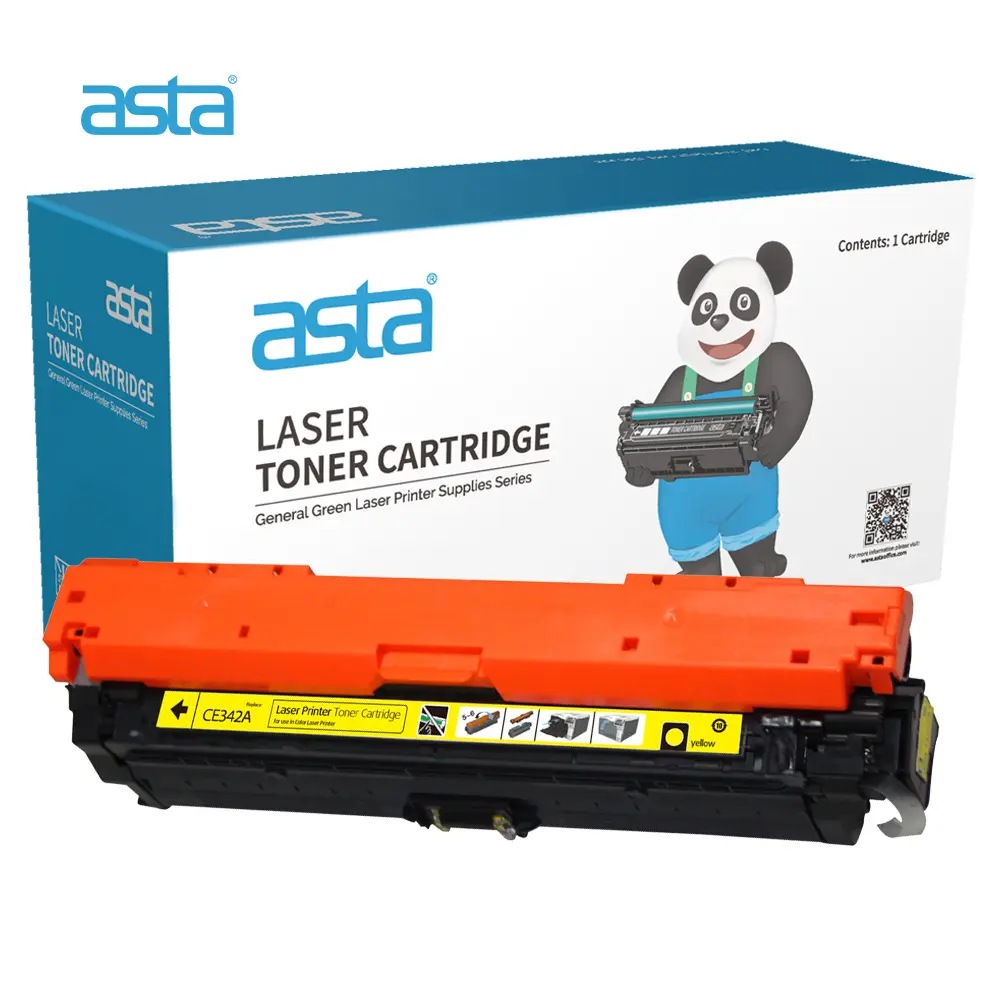 ASTA 651A CE342A Yellow Toner Cartridge (Replaces HP 651A CE342A Yellow Toner Cartridge)